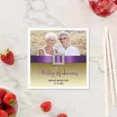 Gouden 50e bruiloft Jubileum Papieren servetten (Insitu)