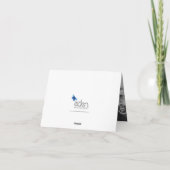 Gouden 50ste verjaardag voeg uw eigen foto hart to bedankkaart (Achterkant)