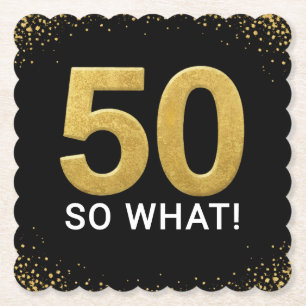 Gouden 60 Dus Wat Leuke Verjaardagsfeestje Kartonnen Onderzetters