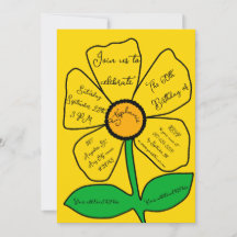 Gouden 60e verjaardag Goud Doodle Bloem 