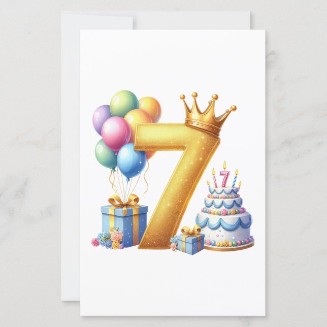 Gouden 7e verjaardag (Voorkant)