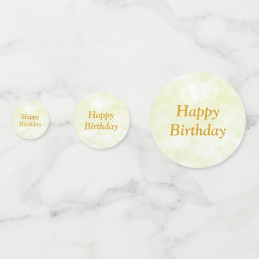 Gouden 80e verjaardag confetti (Achterkanten)