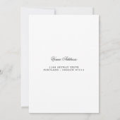 Gouden 80e verjaardagsfeest Bewaar de datum Kaart (Achterkant)