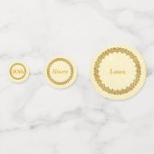 Gouden 90e verjaardag confetti (Voorkanten)