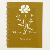 Gouden aangepaste naam Spiritueel Planner (Voorkant)
