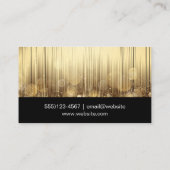 Gouden Abstracte achtergrond | Bokeh Visitekaartje (Achterkant)