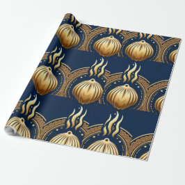 Gouden abstracte artvector cadeaupapier