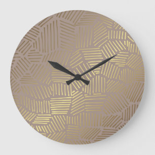 Gouden abstracte, elegante  achtergrond. grote klok