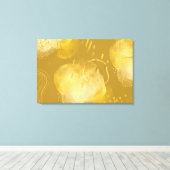 Gouden Abstracte Elegante Ingepakte Canva Art Canvas Afdruk (Insitu (Houten vloer))