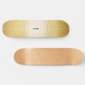 Gouden abstracte lijnen  skateboard (Horizontaal)