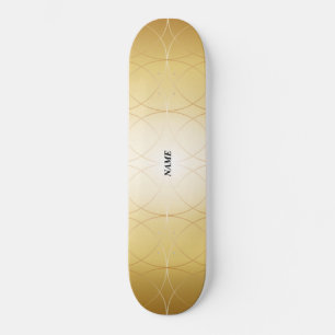 Gouden abstracte lijnen  skateboard