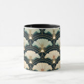 Gouden Accent Patroon Japans-geïnspireerd Mok (Midden)