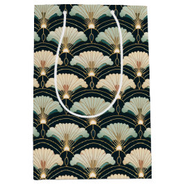 Gouden Accent Patroon Japans geïnspireerde Set van Medium Cadeauzakje