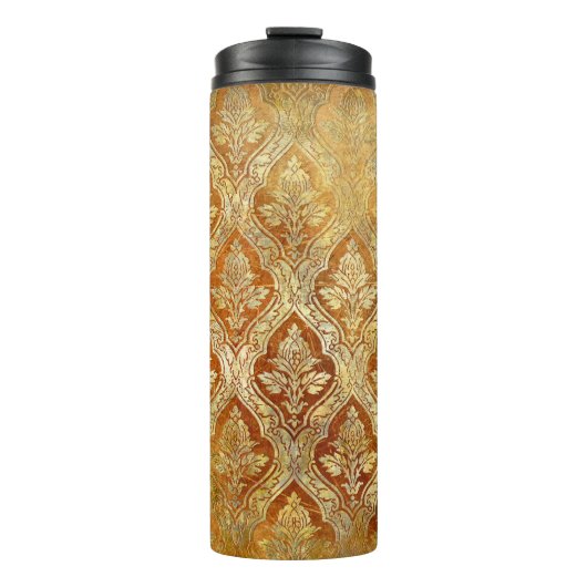 gouden achtergrond thermosbeker (Voorkant)