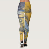 Gouden acryl pour design leggings (Achterkant)