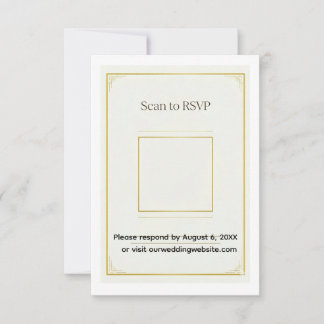 Gouden Acryl Trouw Uitnodiging Set Elegant