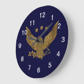 gouden adelaar op marineklok grote klok (Hoek)