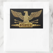 Gouden Adelaar van de Romeinse Republiek Rechthoekige Sticker (Tas)