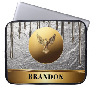Gouden Adelaar Vrijheidssymbool 🦅 Laptop Sleeve