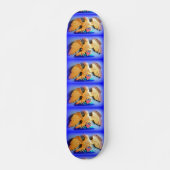 gouden adelaars op blauw skateboard (Voorkant)