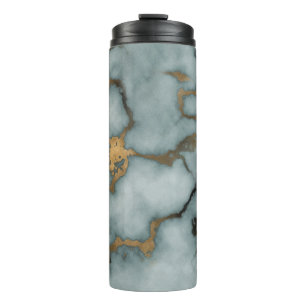 Gouden Ader Marmer Oceannevel Thermische Tumbler Thermosbeker