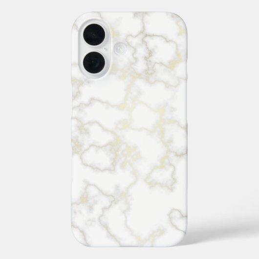 Gouden aderpatroon in witte marmeren Hoesje-Mate i Case-Mate iPhone Case (Achterkant)