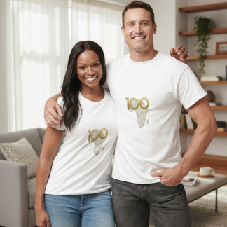 Gouden Afrikaanse Eeuwfeest Erfenis - 100 Jaar Van T-shirt