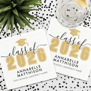 Gouden Afstudeerfeest Servet