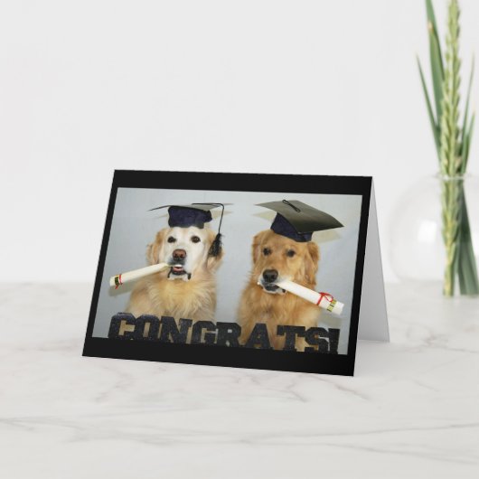Gouden Afstuderen gefeliciteerd Kaart (Voorkant)
