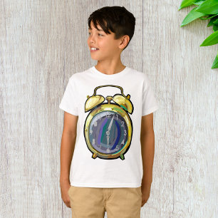 Gouden Alarm Klok Retro Tijdstuk T-shirt