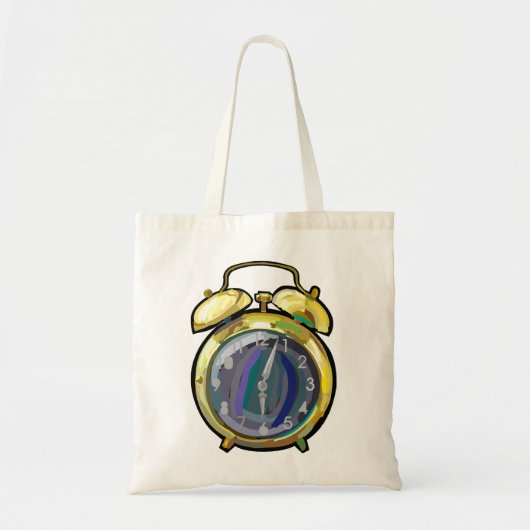  Gouden Alarm Klok Retro Tijdstuk Tote Bag (Voorkant)