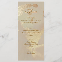 Gouden Alcohol Inkt Elegante Platte Menu
