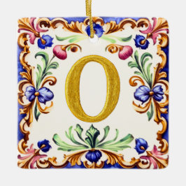 Gouden Alfabet – Letter O Keramisch Ornament