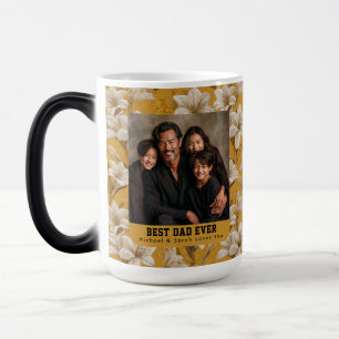 Gouden Amaryllis Textuur Daddy Pop Familie Magische Mok