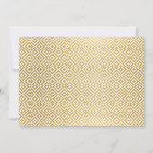 Gouden Ampersand bruiloft uitnodiging (Achterkant)