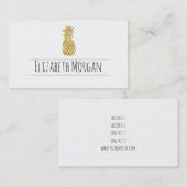 gouden anananas visitekaartje (Voorkant / Achterkant)
