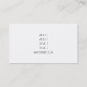 gouden anananas visitekaartje (Achterkant)