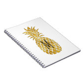 gouden anananasmonogram notitieboek (Rechterzijde)