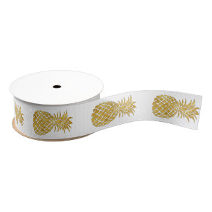 gouden anananassen grosgrain lint