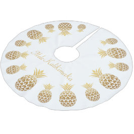 Gouden Ananas Mele Kalikimaka Hawaiaanse Kerstmis Kerstboom Rok