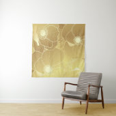 Gouden anemoon bloemen: luxe  achtergrond. wandkleed (In Situ (horizontaal))