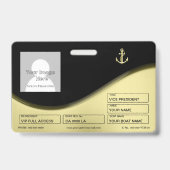 Gouden Anker Badge (Achterkant)