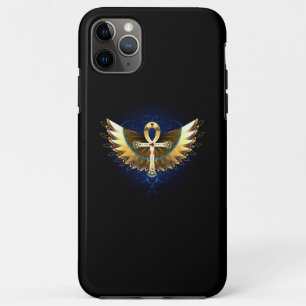 Gouden Ankh met Vleugels iPhone 11 Pro Max Hoesje
