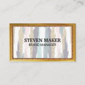 Gouden Antiek rand | Boho Design Visitekaartje (Voorkant)