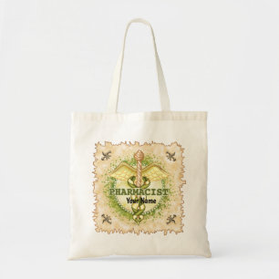 Gouden Apotheker Caduceus Tote Bag