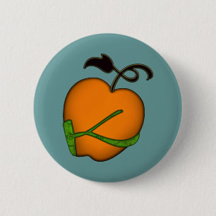 Gouden appel van Eris Ronde Button 5,7 Cm