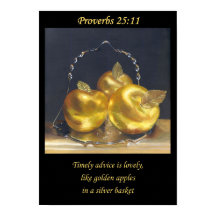 Gouden appels. Christelijke poster A3