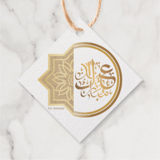 Gouden Arabische Eid Mubarak-verpakkingslabelstick Bedankjes Labels