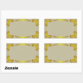  gouden Art Deco Border Sticker (Vel)