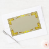  gouden Art Deco Border Sticker (Envelop)